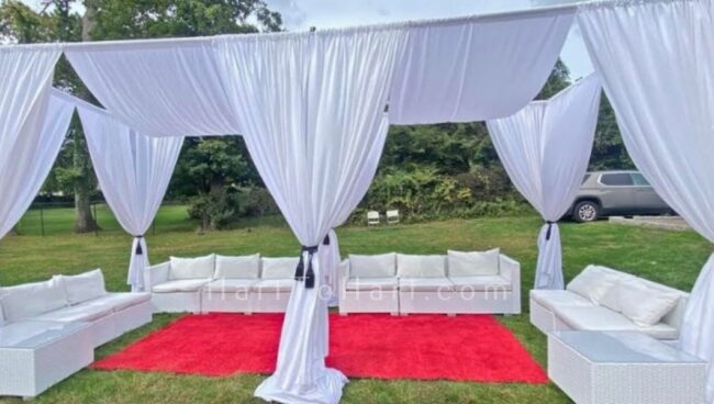 h2h lounge cabana rental drape 1
