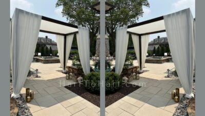 h2h lounge cabana rental wooden drape 19