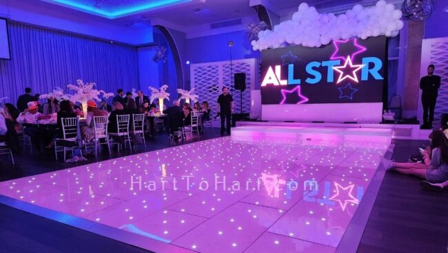 h2h lounge dance floor led star lite 1