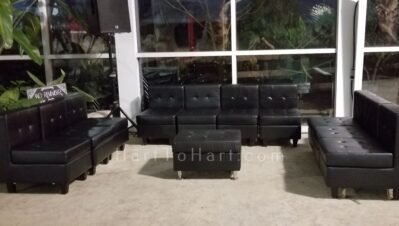 h2h lounge seating rental leather sofa times square black 1