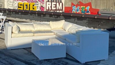 h2h lounge seating rental wicker furniture white 3