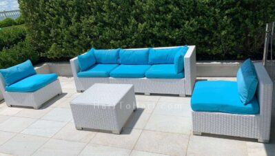 h2h lounge seating rental wicker furniture white 4