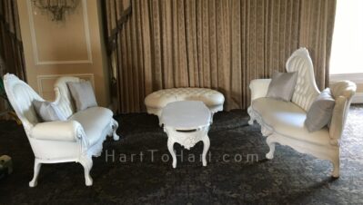 h2h lounge seating table rental white 4