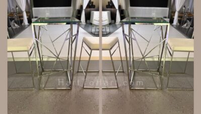 h2h lounge table rental glass silver 4