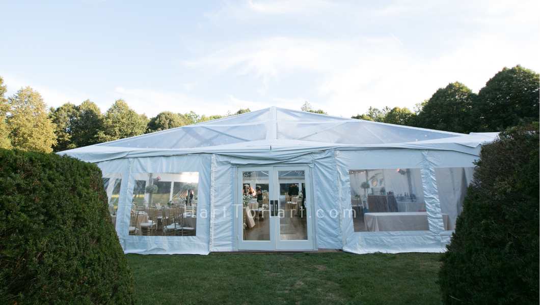 h2h lounge event tent rental white 10