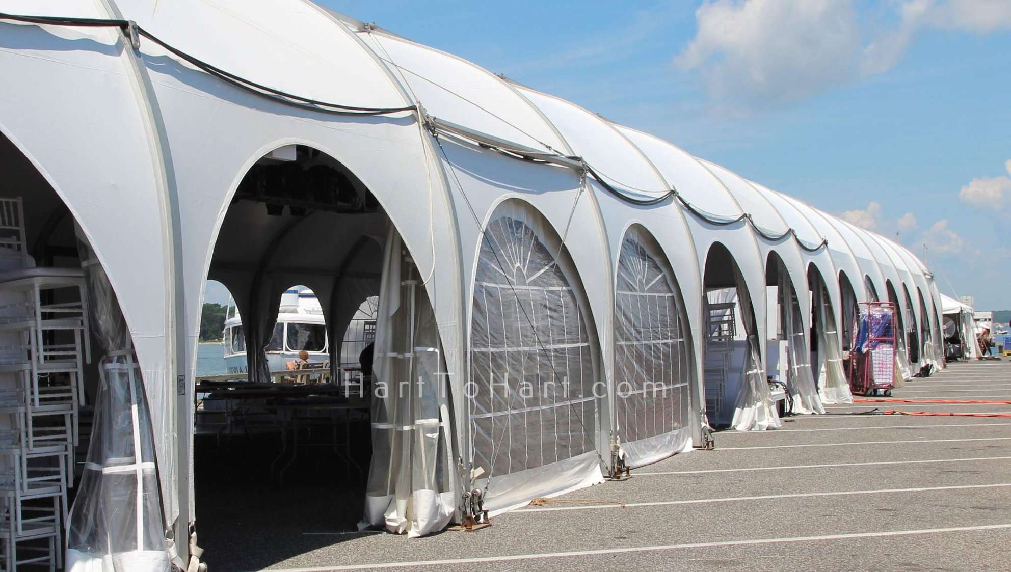 h2h lounge event tent rental white 5