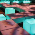 h2h lounge seating rental ottoman leather led 1