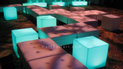 h2h lounge seating rental ottoman leather led 1