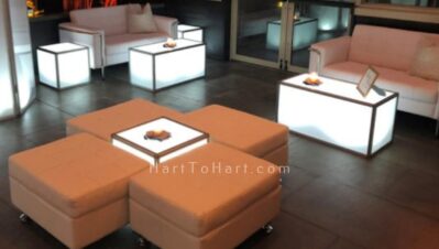 h2h lounge seating rental ottoman leather led 7