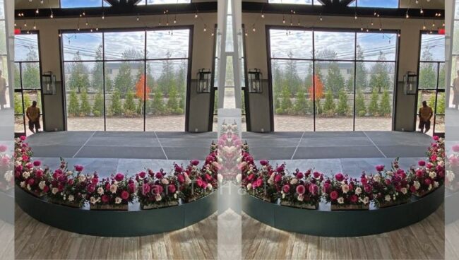 h2h lounge stage deck rental laminate black 1